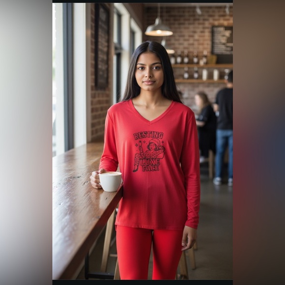 NWT ZENANA BRUSHED DTY MICROFIBER LOUNGEWEAR SET - Picture 4 of 13